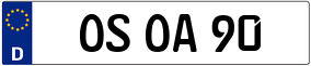 Trailer License Plate